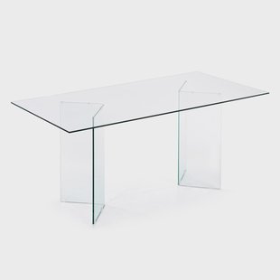 Kave Home Glazen Eettafel 'Burano', 200 x 90cm