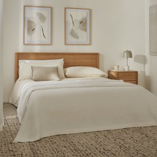 Kave Home Bed 'Lenon' Eikenhout, 180 x 200cm
