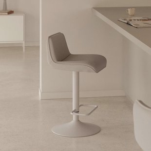 Kave Home Barkruk 'Zend' Chenille, kleur Beige