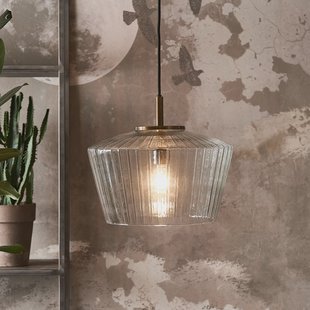 Rivièra Maison Hanglamp 'Nolana' Glas, 38cm, kleur Transparant