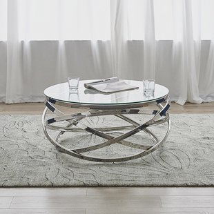 Artistiq Living Salontafel 'Mischa' 80cm, kleur zilver