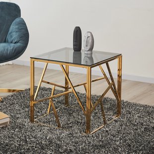 Artistiq Living Bijzettafel 'Mischa' 55cm, kleur goud