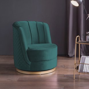 Artistiq Living Draaibare Fauteuil 'Meggie' Velvet, kleur groen