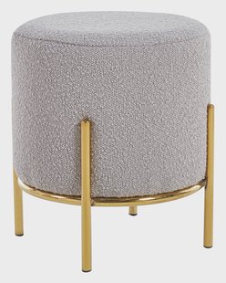 Artistiq Krukje 'Levar' 35cm, bouclé, kleur goud / taupe