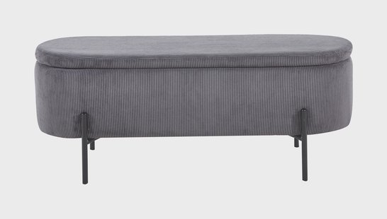 Artistiq Bankje 'Arissa' 110cm, kleur grijs