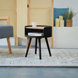 Artistiq Living Bijzettafel 'Kyeshia' Kurk, Ø40cm