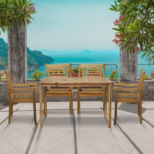 Artistiq Living Tuinset 'Larissa' 4 stoelen + 1 tafel, Acaciahout