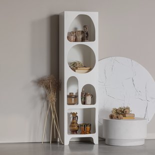 WOOOD Vakkenkast 'Caz' 180 x 48cm, kleur Wit