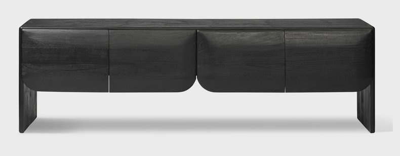 Jesper Home TV-meubel 'Mehamn' Mindihout, 200cm, kleur Zwart