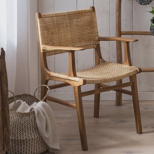 Artistiq Eetkamerstoel 'Ervin' Teakhout en rotan