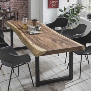 Artistiq Boomstam Eettafel 'Elishia' Suarhout, 250 x 90cm, kleur Naturel