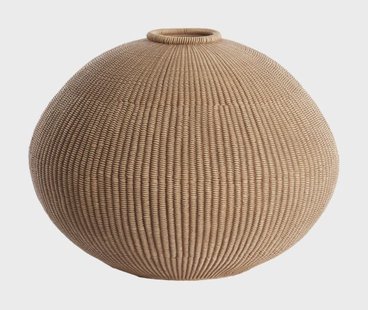 Light & Living Vaas 'Valerie' 27cm, kleur Lichtbruin