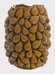 Light & Living Vaas 'Natalia' Keramiek, 47cm, kleur Geelbruin