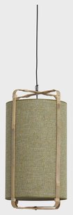Light & Living Hanglamp 'Sendai' Jute en Bamboe, 32cm, kleur Groen