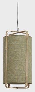 Light & Living Hanglamp 'Sendai' Jute en Bamboe, 37cm, kleur Groen