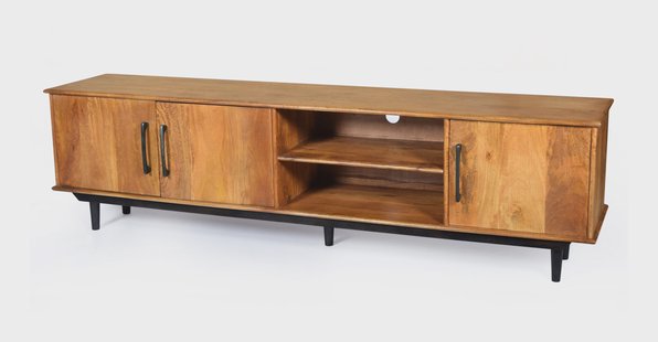 Livingfurn TV-meubel 'Ayleen' Mangohout, 200cm