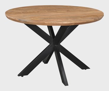 Livingfurn Ronde Eettafel 'Jesper' Mangohout, 120cm