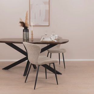 Livingfurn Deens Ovale Eettafel 'Jesper' Mangohout, 230 x 105cm