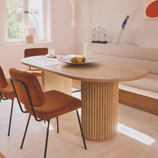 Tom Tailor Ovale Eettafel 'Tessica' Mangohout, 180 x 90cm