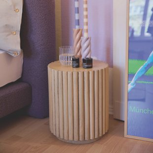 Tom Tailor Bijzettafel/Nachtkastje 'Loralie' Mangohout, 34cm