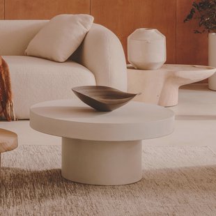 Kave Home Ronde Salontafel 'Aiguablava' Beton, 90cm