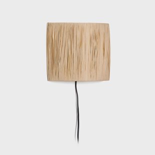 Kave Home Wandlamp 'Pulmi' Raffia, kleur Naturel