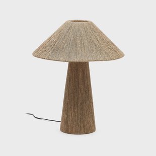 Kave Home Tafellamp 'Renee' Jute, 46cm