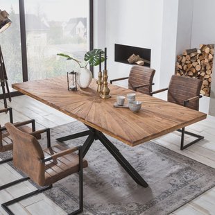 Artistiq Eettafel 'Latonja' Teakhout, 160 x 90cm, kleur Zwart