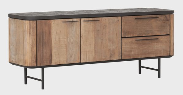 DTP Home TV-meubel 'Soho' Teakhout en betonlook, 150cm