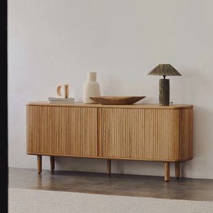 Kave Home Dressoir 'Mailen' Essenhout, 180cm, kleur Naturel