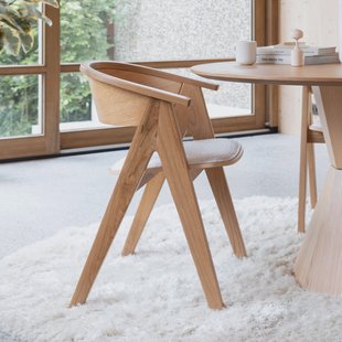 Zuiver Eetkamerstoel 'Ndsm' Eikenhout, kleur Naturel