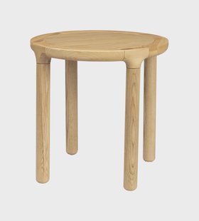 Zuiver Ronde Bijzettafel 'Storm' Eikenhout, 45cm, kleur Naturel
