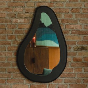 Dutchbone Spiegel 'Aren' Mangohout, 92 x 61cm