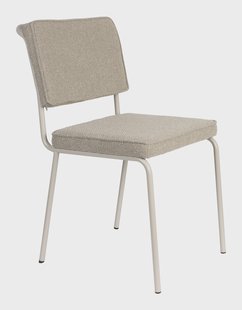 Zuiver Eetkamerstoel 'Buddy' Gerecyclede stof, kleur Beige