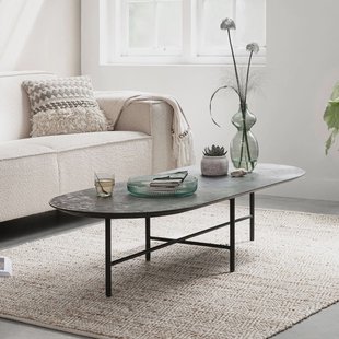 DTP Home Ovale Salontafel 'Soho' Betonlook, 150 x 60cm