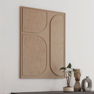 MUST Living Wanddecoratie 'Lorcan' Schors, 127 x 102cm, kleur Bruin