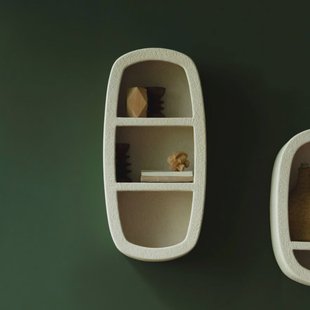 Dutchbone Wandplank 'Veda' Gerecycled marmer, 81 x 40cm