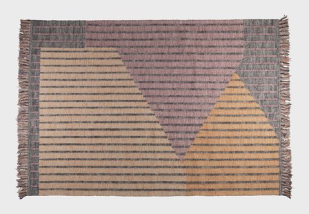 Dutchbone Vloerkleed 'Hampton' 160 x 230cm, kleur Lila