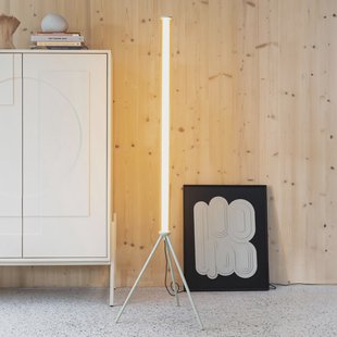 Zuiver Vloerlamp 'Scotty' 156cm hoog, kleur Beige