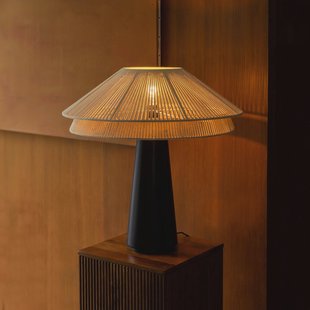 Dutchbone Tafellamp 'Elon' Katoen, 62cm