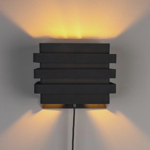 Dutchbone Wandlamp 'Dumont' kleur Zwart