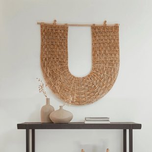 MUST Living Wanddecoratie 'Ufo' Abaca, 104 x 106cm