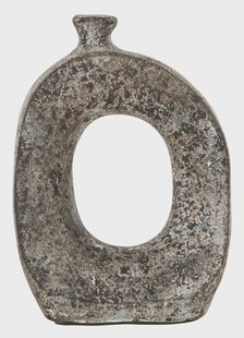 MUST Living Vaas 'Salda' Terracotta, 23cm, kleur Grijs