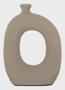 MUST Living Vaas 'Salda' Terracotta, 32cm, kleur Naturel