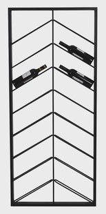 Light & Living Wijnrek 'Malbeo' Voor 16 flessen, kleur Zwart