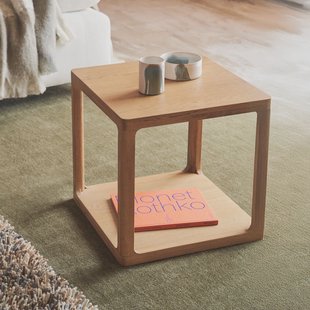 Kave Home Bijzettafel 'Maymai' Eikenhout, 50 x 50cm