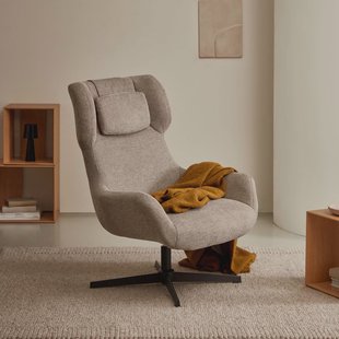 Kave Home Draaifauteuil 'Zalina' kleur Bruin