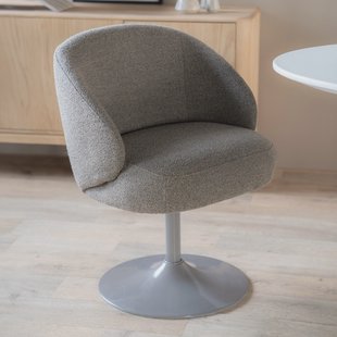 Eleonora Eetkamerstoel 'Ruben' Bouclé, kleur Bruin