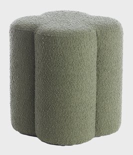 Light & Living Poef 'Nalani' Bouclé, kleur Groen