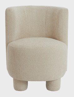 Light & Living Fauteuil 'Kamova' Chenille, kleur Crème